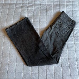 Anthropologie Level 99 Newport fitted wide leg gray jeans size 28 flare